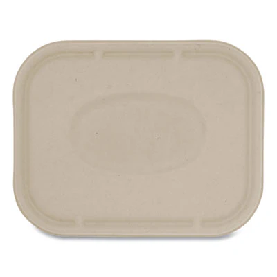 World Centric® Fiber Lids for Fiber Containers, 7.8 x 10.1 x 0.5, Natural, Paper, 400/Carton